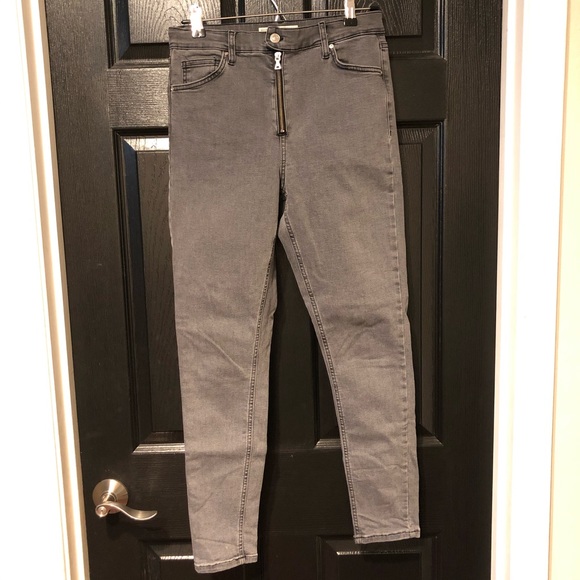 black exposed zip jamie jeans